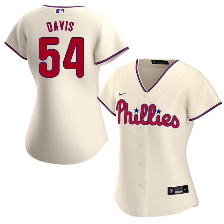 Nike Women #54 Austin Davis Philadelphia Phillies Baseball Jerseys Sale-Cream